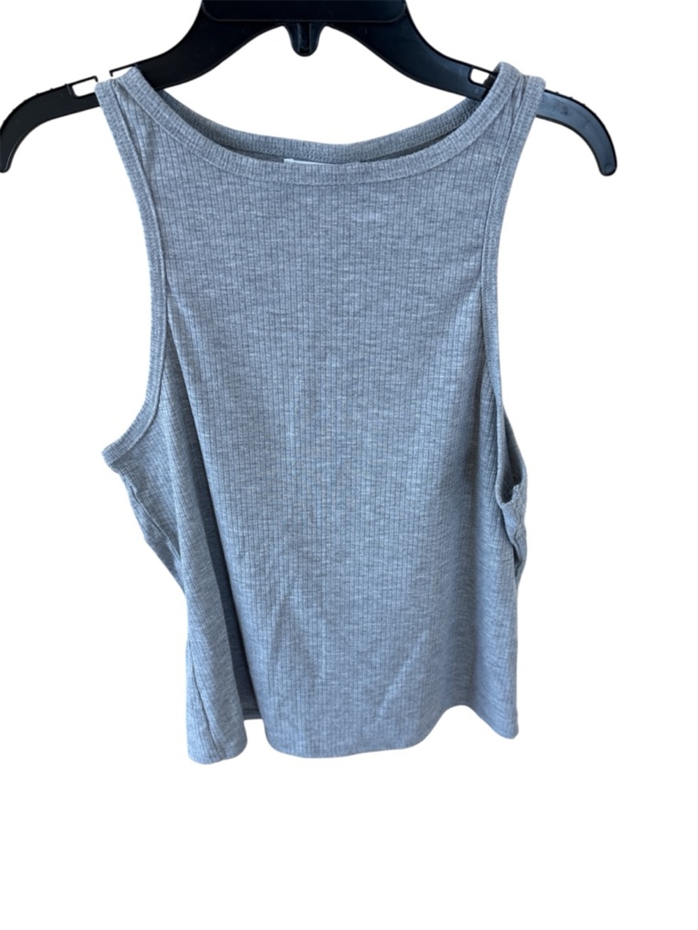 Abound Gray Ribbed Scoop Neck Tank